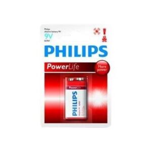 Pile Philips Power Alkaline 6LR61 9V