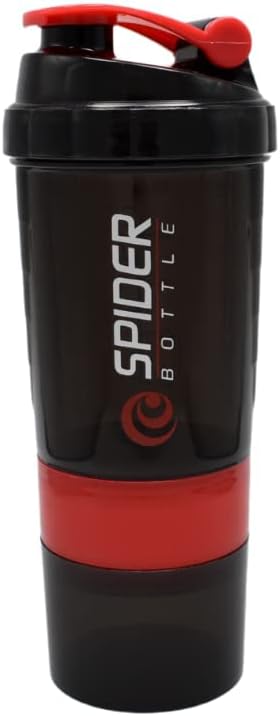 Bouteille D'eau Shaker SPORT ONE - Noir / Rouge