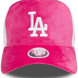 Casquette Trucker NEW ERA En Velour Pour Dames 60503425 - Rose / Blanc