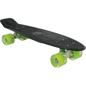 Skateboard Pour Enfants Awaii SK8 Vintage 22.5 Avec Roues Lumineuses - Noir