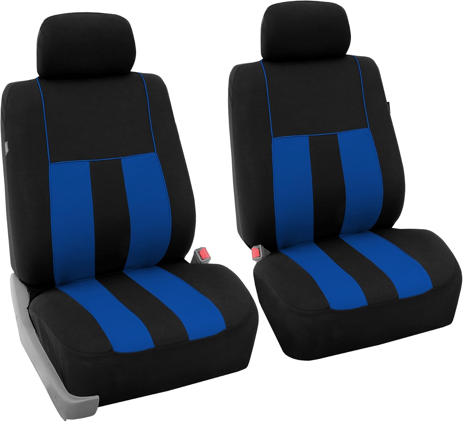 Housse De Banquette En Tissu Uni Pour Automobile - Bleu / Noir