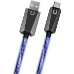Câble KONIX LED : USB-A Vers USB-C (Pc) - Bleu
