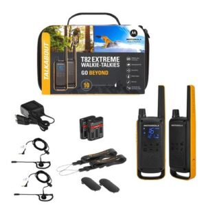 MOTOROLA Talkabout T82 Extreme - Twin Pack - Portable - Radio 2 Bandes - PMR - 446 MHz - 16 Canaux - Noir / Jaune