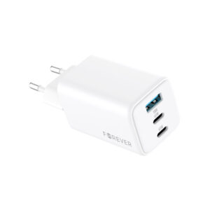 Chargeur FOREVER TC-08-65ACC GAN PD QC, 2 x Type C + USB, 65W