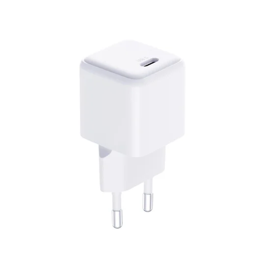 Chargeur 3MK Hyper PD 25W + Câble USB-C - Blanc