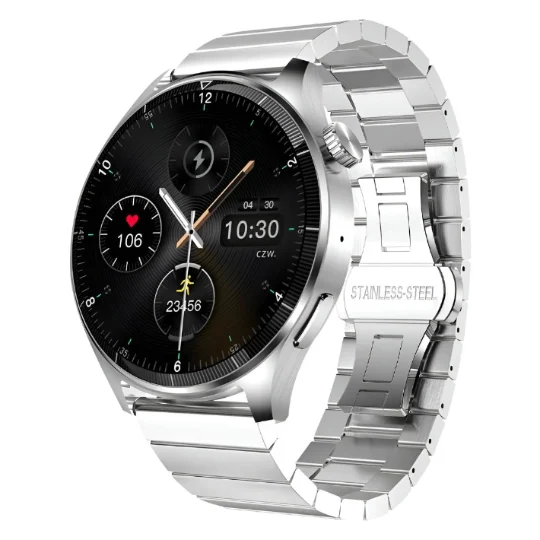 Montre Connectée FOREVER Luxe Pour Homme, Suivi D'Appels, Sport, Santé, Etanche Grand 2 - Argent