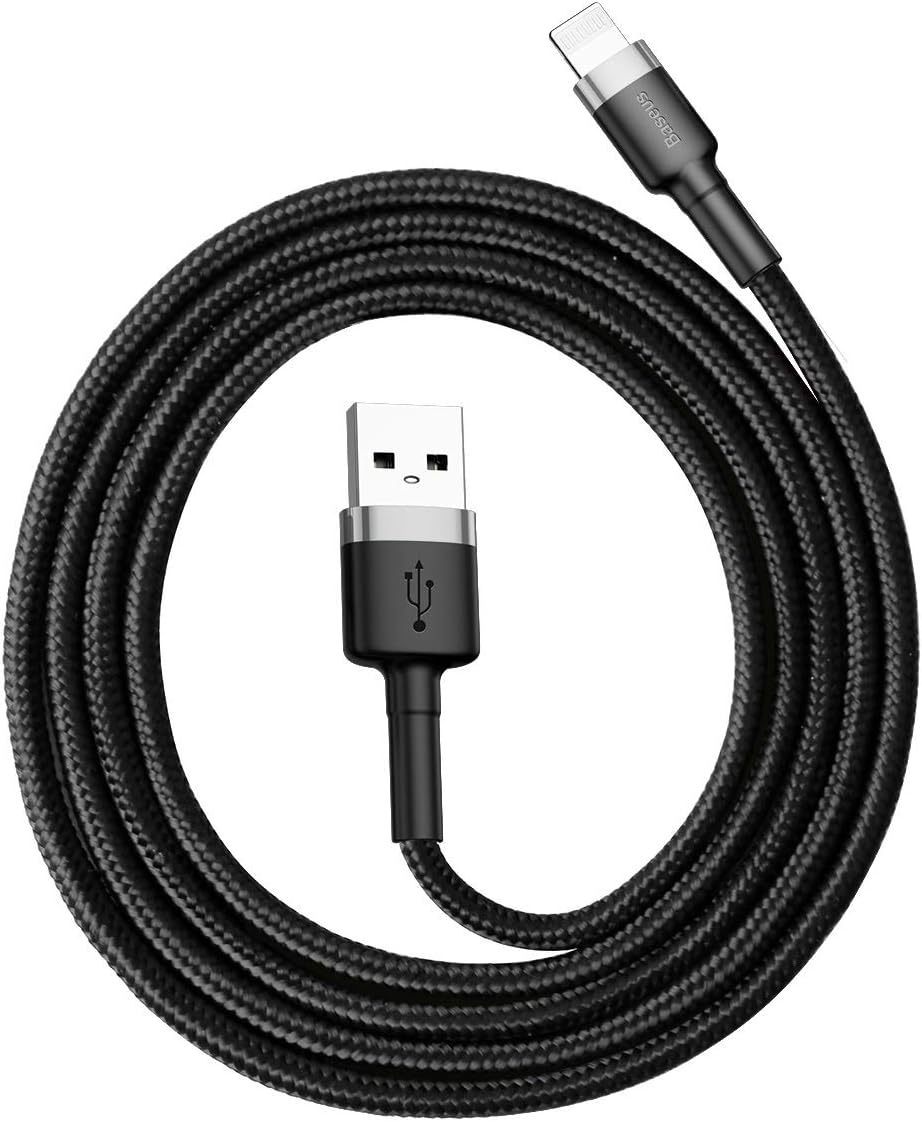 Câble BASEUS Cafule Cordon Nylon Durable USB Vers Lightning 1M - Noir