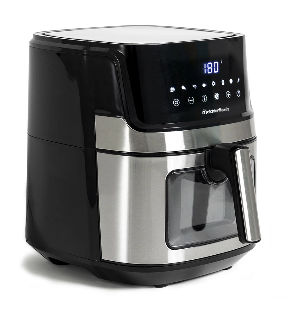 Friteuse Simple MELCHIONI 6,5L Indépendante 1600W 6 6 Noir / Acier Inoxydable