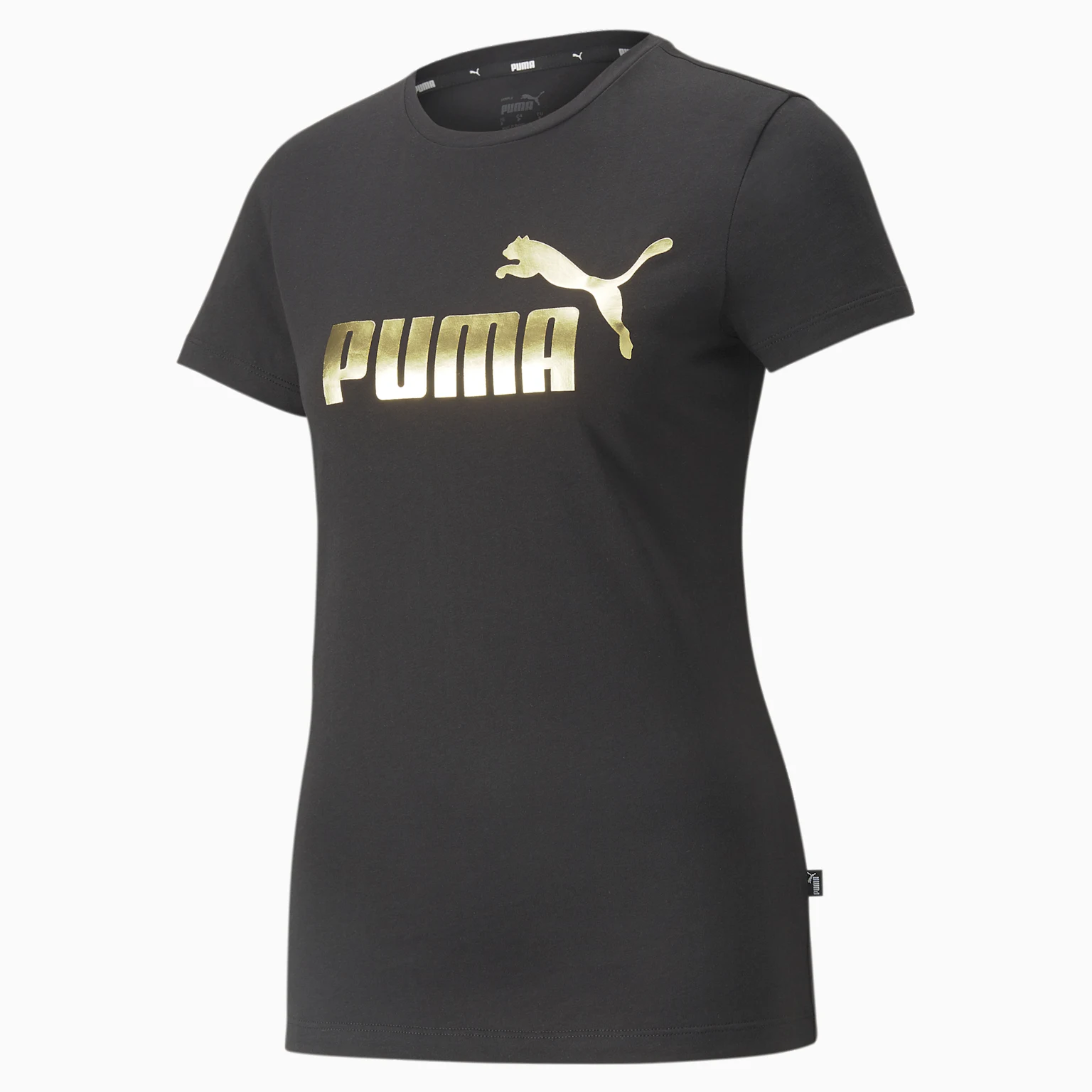 T-Shirt Pour Dame PUMA Essentials Avec Logo Métallique - Noir